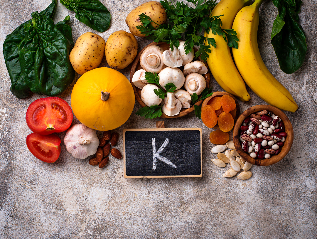 Products containing potassium in one image